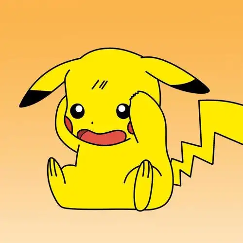 黄色皮卡丘系列可爱手绘头像,卡通头像图片-回车桌面