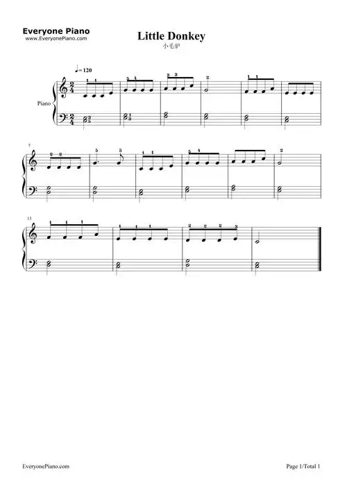 儿歌 小毛驴禁止转载