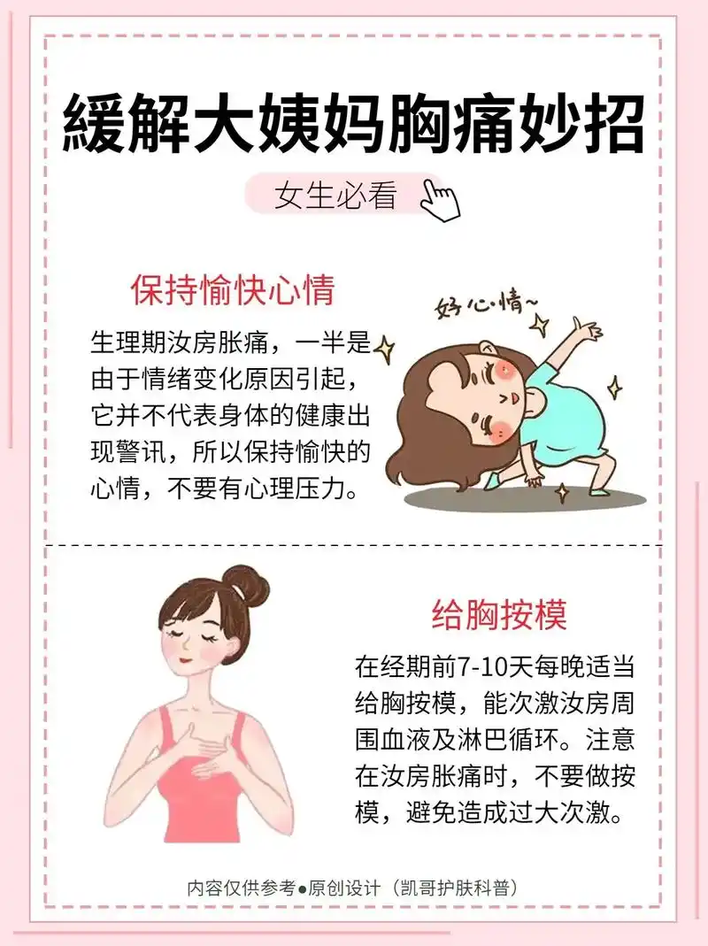 来大姨妈胸痛正常吗718招教你緩解胸痛99.#女生必看 #越早 - 抖音