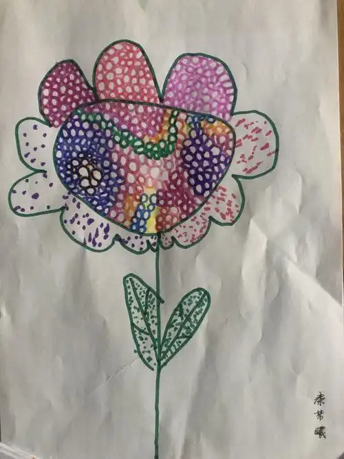 向阳花木坊圆点画作品展