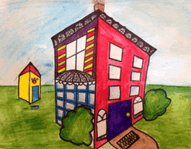 房子儿童画图片大全房子儿童画图片大全简单漂亮图片