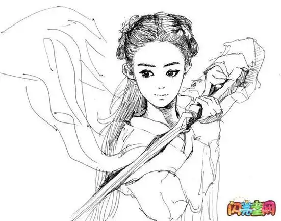 花千骨卡通人物简笔画