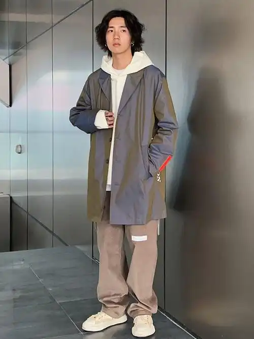 秋季时尚男士风衣穿搭图|潮男穿搭