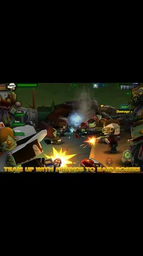 一款手机游戏,图标是一个被切成两半的僵尸脑袋,也有可能还有一把电锯