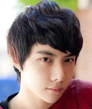 定位烫图片:时尚有型的男士定位烫