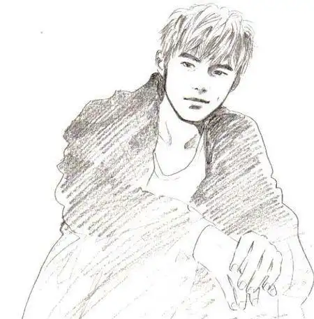 周杰伦头像简笔画作品