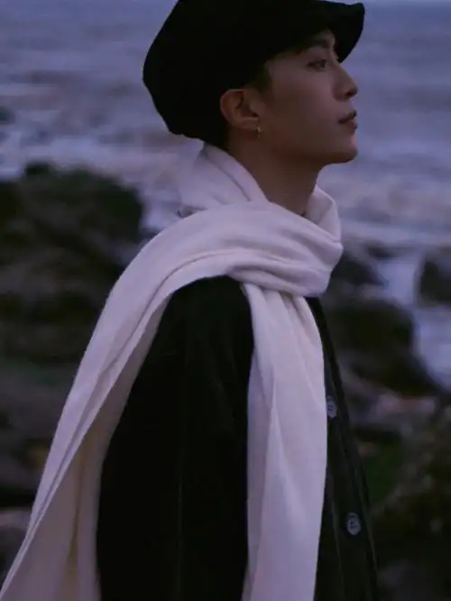 范丞丞海边夜幕大片氛围感十足