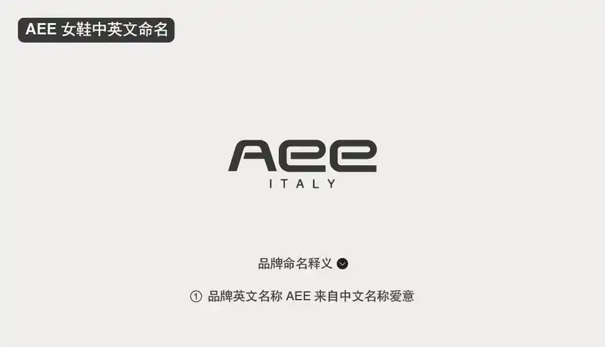 aee 爱意女鞋品牌商标命名中英文命名
