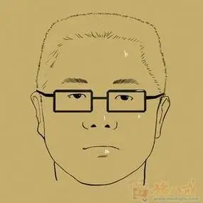 寸头卡通男头像简笔画