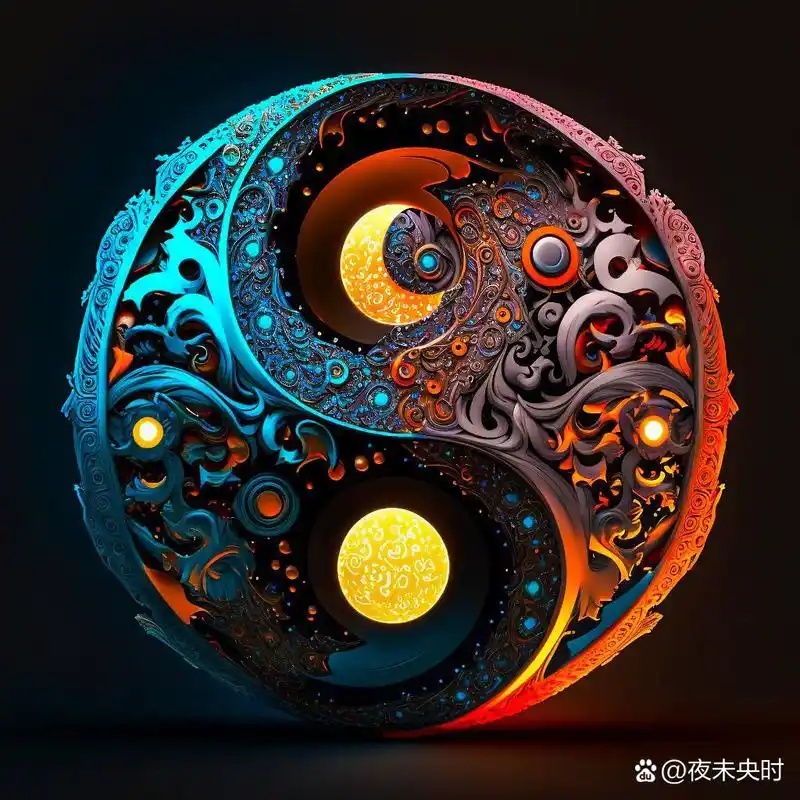 乾坤阴阳太极图 2023时来运转