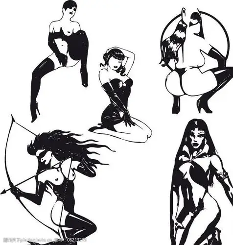 人物美女线条长图片