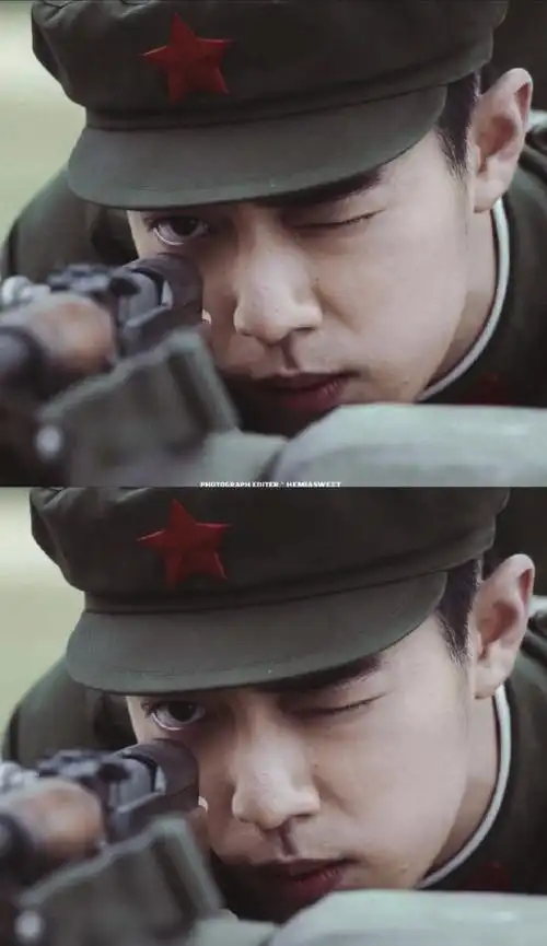 肖战军装照来袭打破演技差传闻这个眼神太赞了