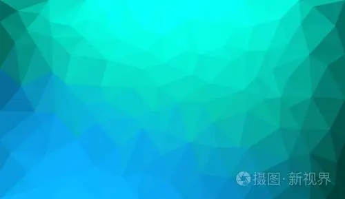 蓝绿渐变抽象多边形背景