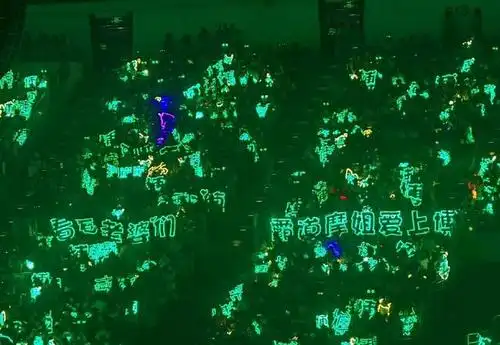 乐华娱乐十二周年演唱会上王一博的排场好大哦,绿满全场.