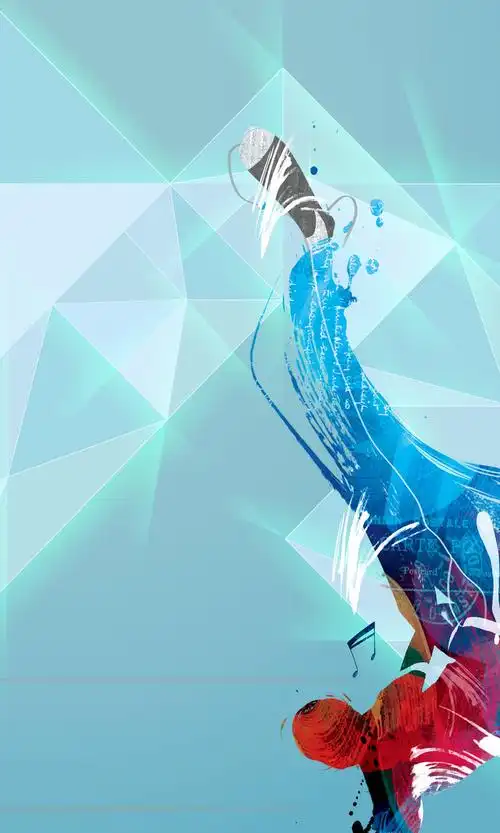 街舞舞蹈海报背景素材