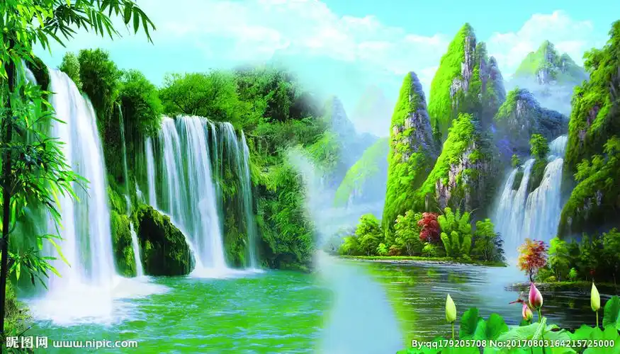 山水风景画图片