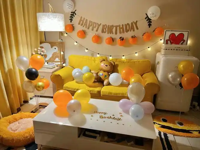 给男朋友布置一个生日快乐屋78