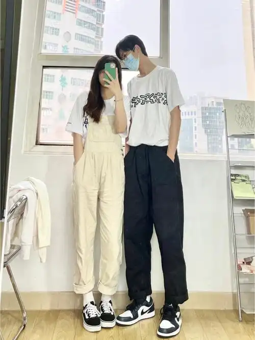 ootd183和168情侣穿搭日记运动休闲风穿搭