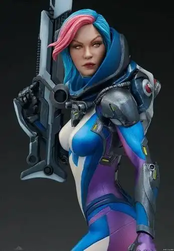 美系sideshow新品statue系列赏金猎人银河枪出租雕像双版本