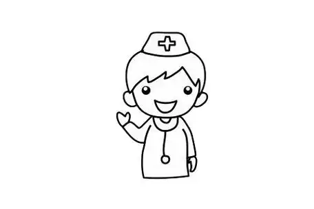 医生简笔画怎么画步骤教程