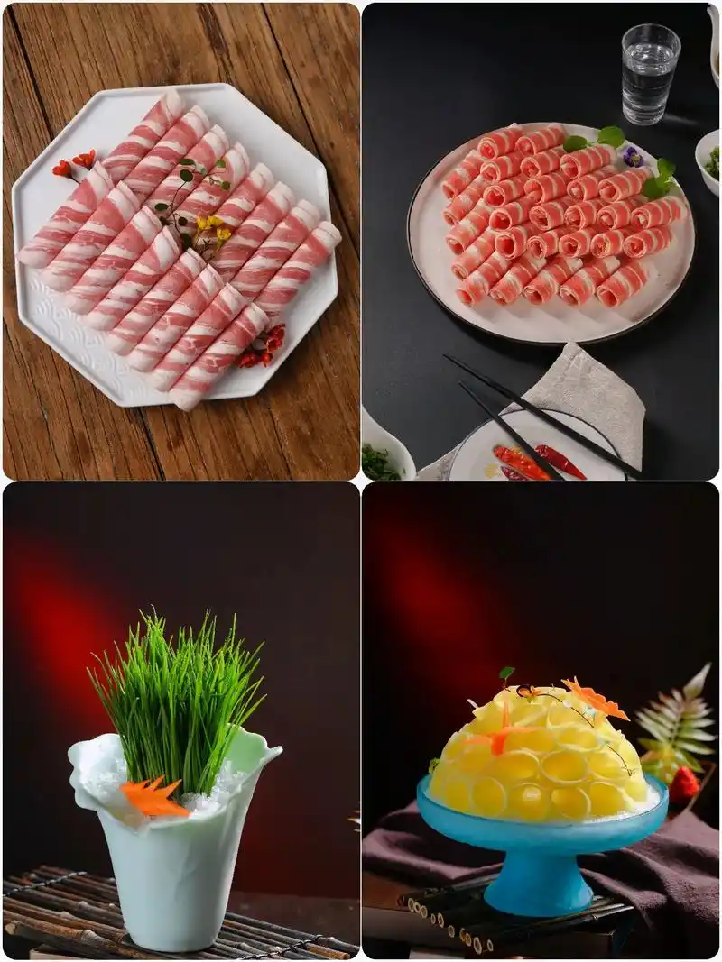 火锅店菜品摆盘.再短的路,不迈开双脚也无法到达, 再长的路, - 抖音