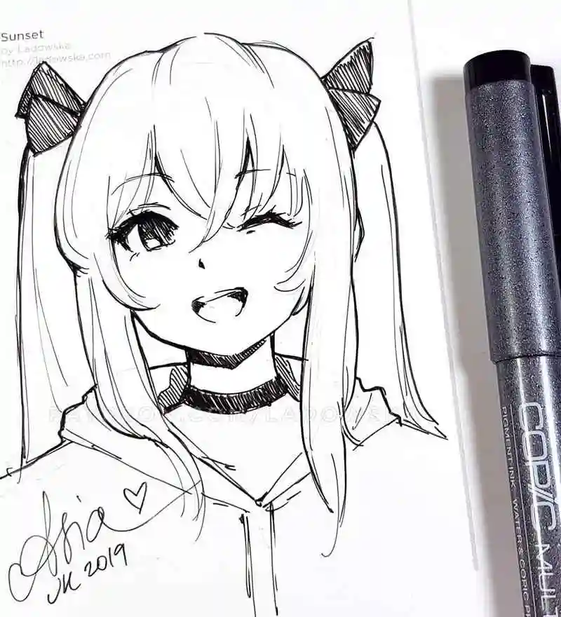 精致的动漫人物线稿图高清,初学者最爱的动漫人物临摹素材