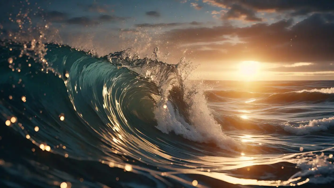 98横竖平板都适用的海浪壁纸来啦!