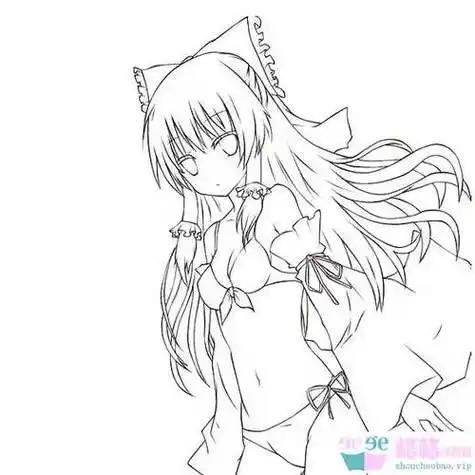 女孩简笔画动漫人物简笔画女孩子图片|女孩简笔画漂亮可爱|画小女孩