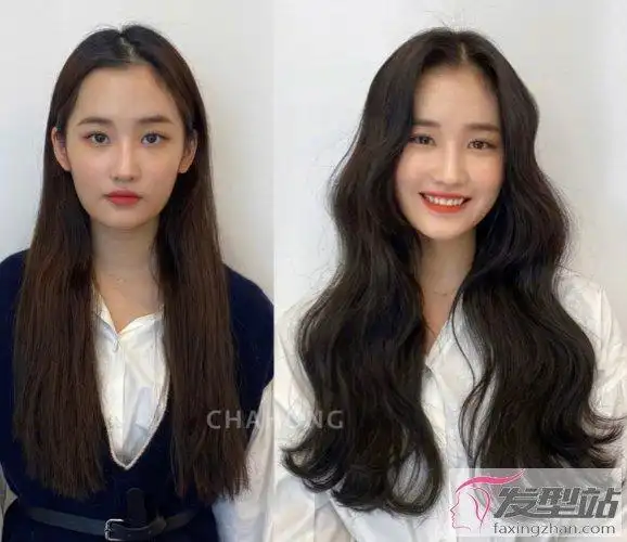 直发vs卷发效果对比图 颜值,发量都翻倍巨显气质