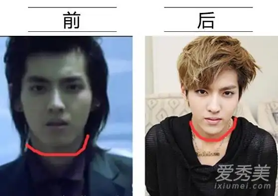 吴亦凡今昔对比照