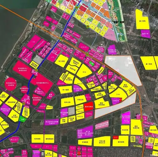 想了解钱江世纪城这两块区域是啥规划
