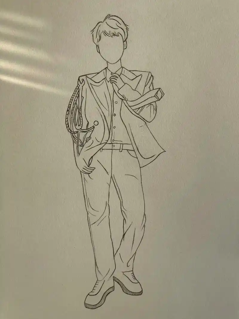 no.53简笔画-"tfboys王俊凯"#绘画临摹 " 他们 - 抖音