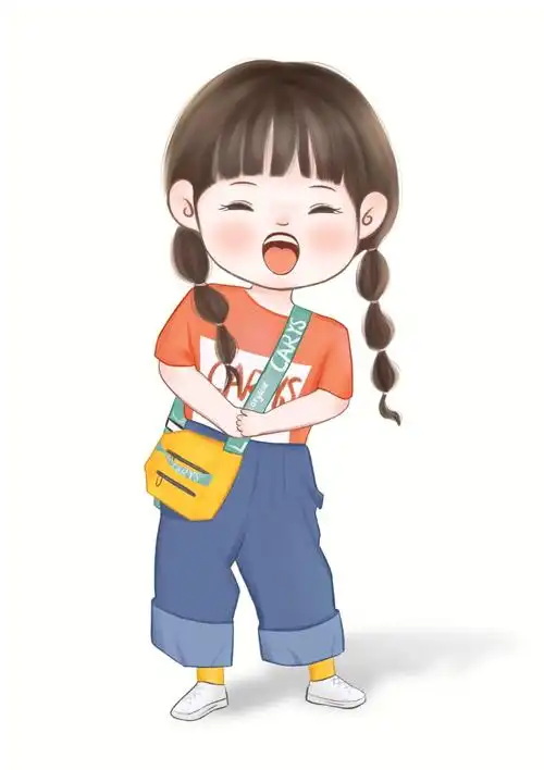 开心大笑的女孩头像