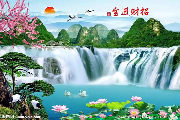 招财进宝设计图__风景_psd分层素材_设计图库_昵图网nipic.com