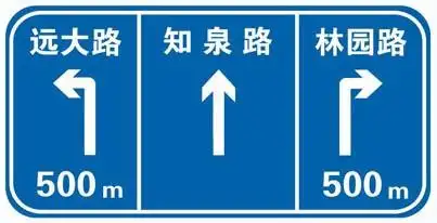 解析这个标志是何含义a交叉路口预告b车道方向预告c