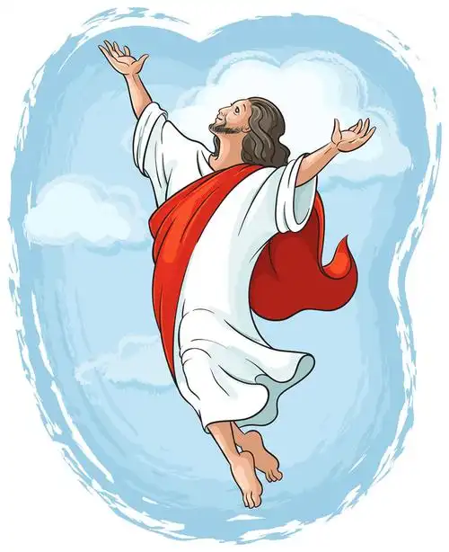 宗教信仰人物插画图片