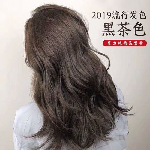 染发剂2019流行色黑茶色膏染色剂植物纯颜色自己在家染头发女2020