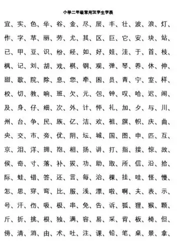 简单的生字表 - 百度文库