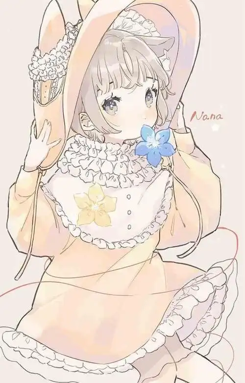 超可爱的动漫少女图片,精选动漫人物画图片大全(23张)_素描作品_零