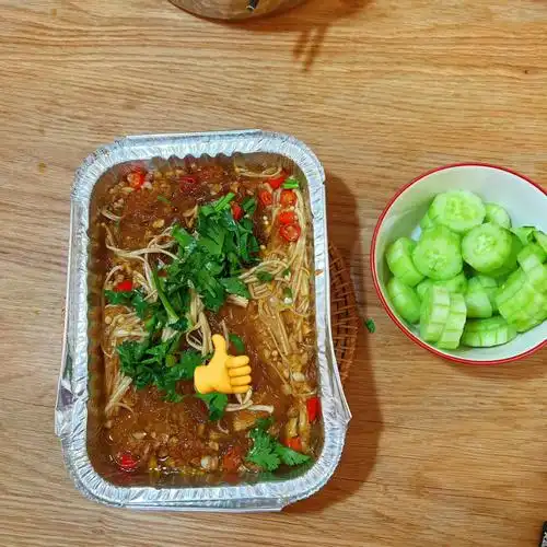 锡纸蒜蓉金针菇粉丝00