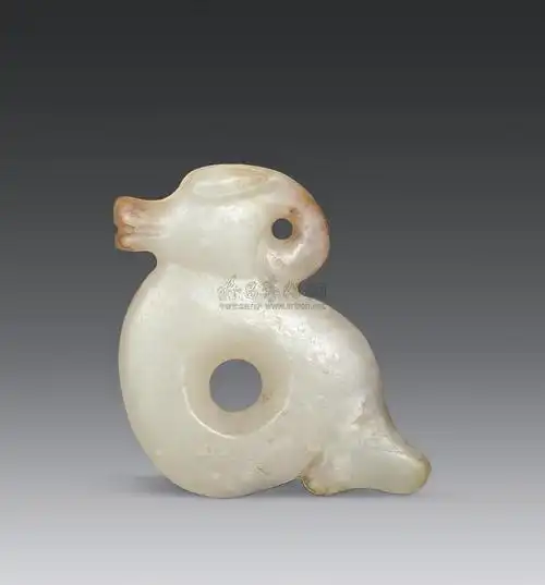 1390红山文化玉鸟