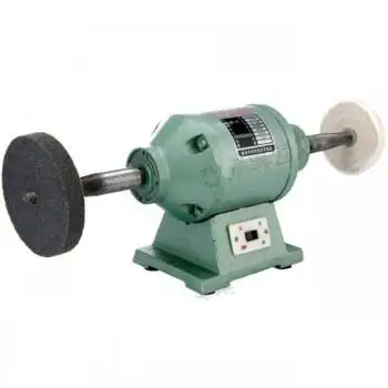 工业级台式双头布轮抛光机亚克力金属打磨机磨光机砂轮机磨刀机220v