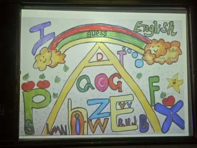 2019年秋荷小英语组主题教研自创栏目———字母创意画