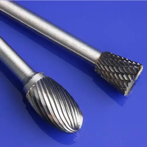 钨钢硬质合金旋转锉铣刀612mm钨钢磨头金属打磨头根铣刀6x12双槽6号