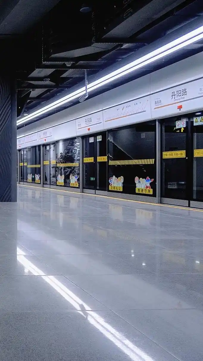 你说你今天最高兴的事儿,就是在丹阳路站看到了他.