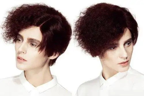 女生锡纸烫夸张短发图片集 变身快乐达人烫卷发设计