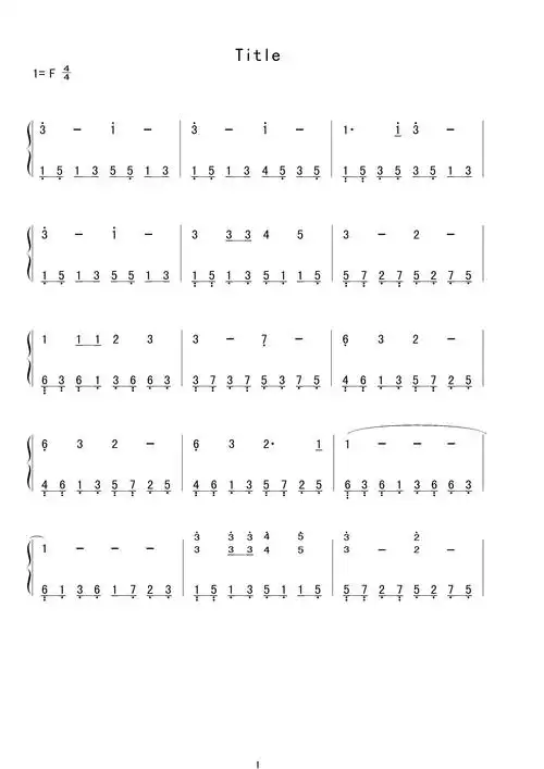 哪位大师愿意帮我把这份虫儿飞的五线谱翻译成简谱 要双手的哦 在此奉