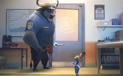 疯狂动物城中的朱迪代表着正义的力量即使是交警也非常努力