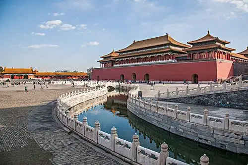 北京故宫博物院金水桥_全景网