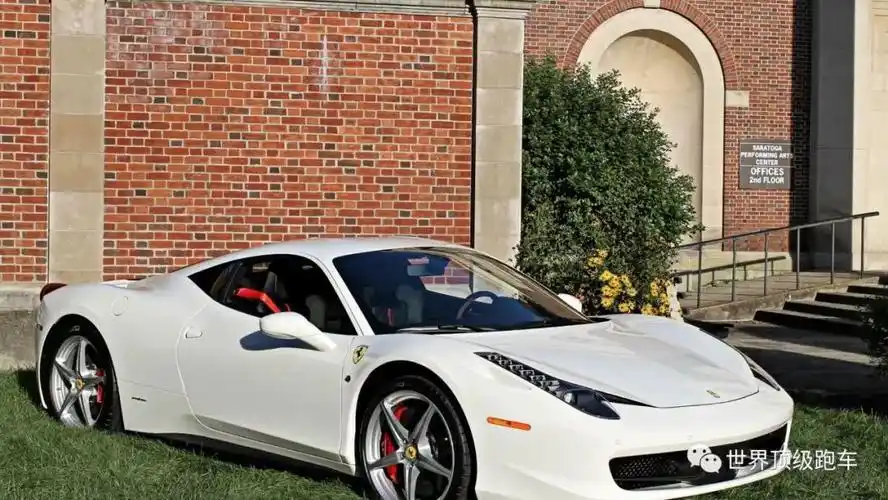 白色法拉利458italia跑车桌面壁纸安全耐脏不吸热更安全